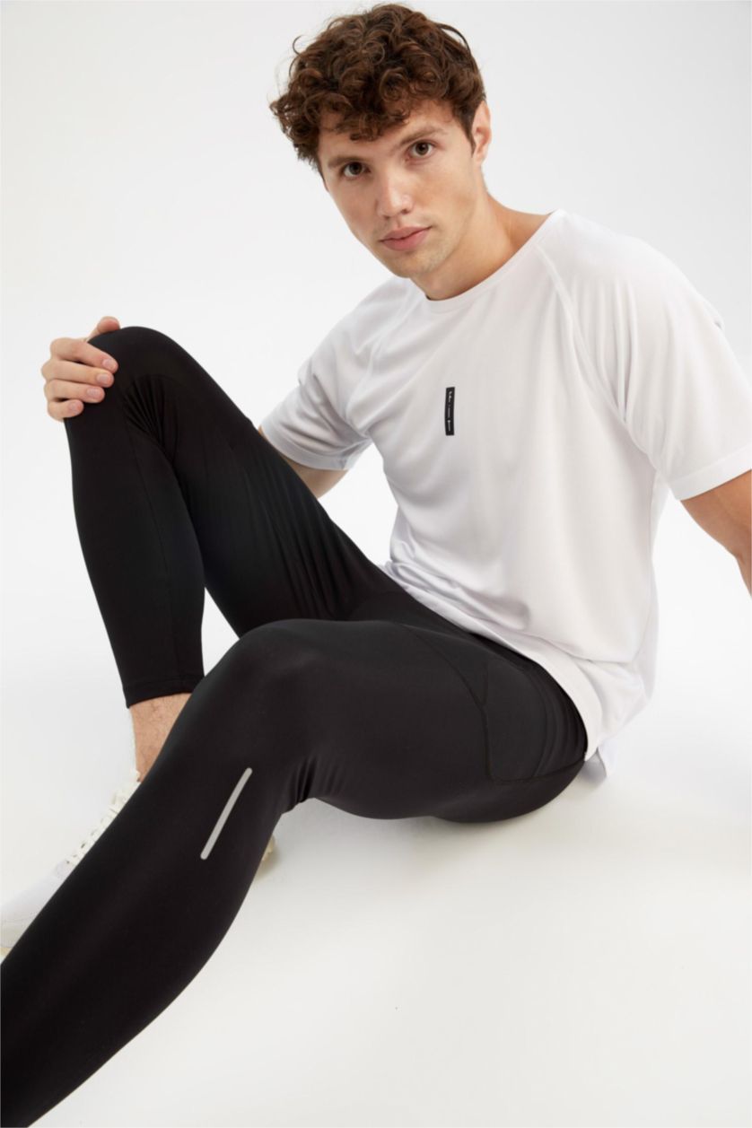 Erkek Siyah Sporcu Tayt