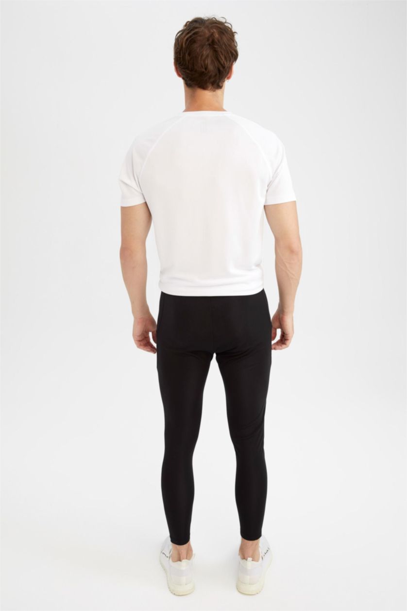 Erkek Siyah Sporcu Tayt