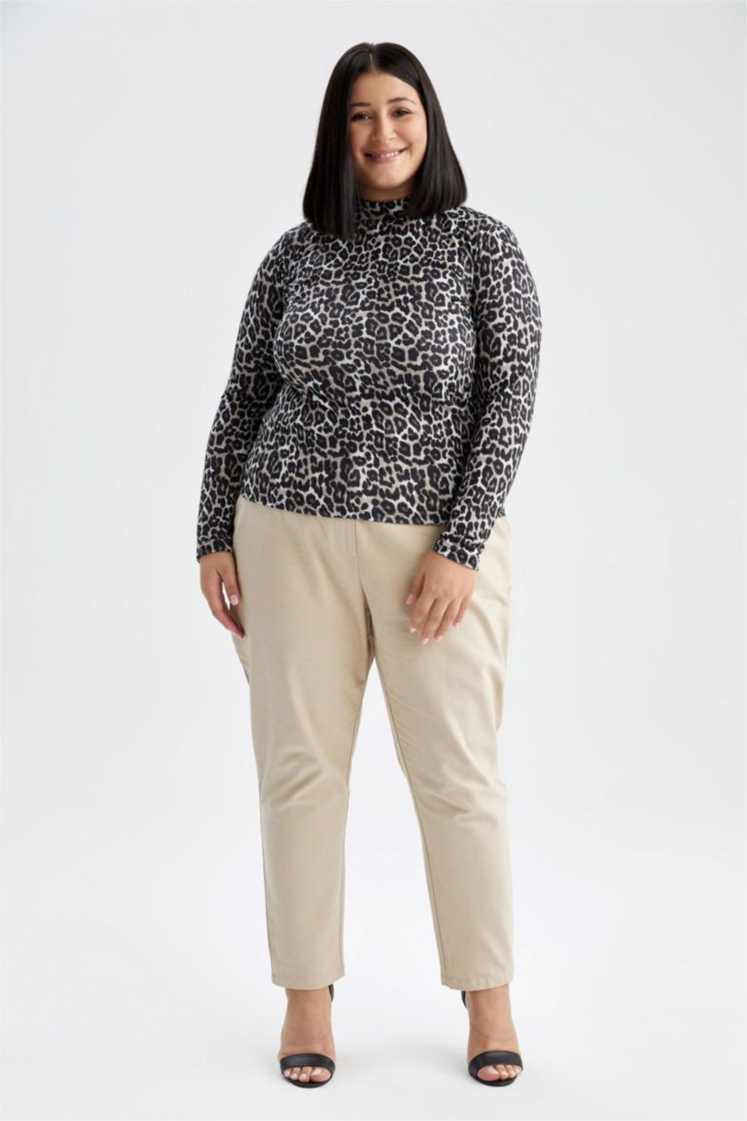 WOMAN Stone High Waist Mom Fit Trousers