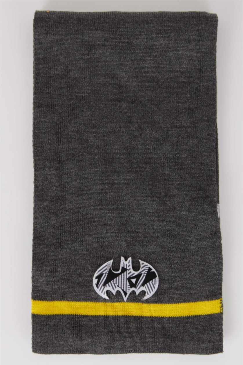GARÇONS Gris Ensemble d'écharpe Batman 2 Garçon