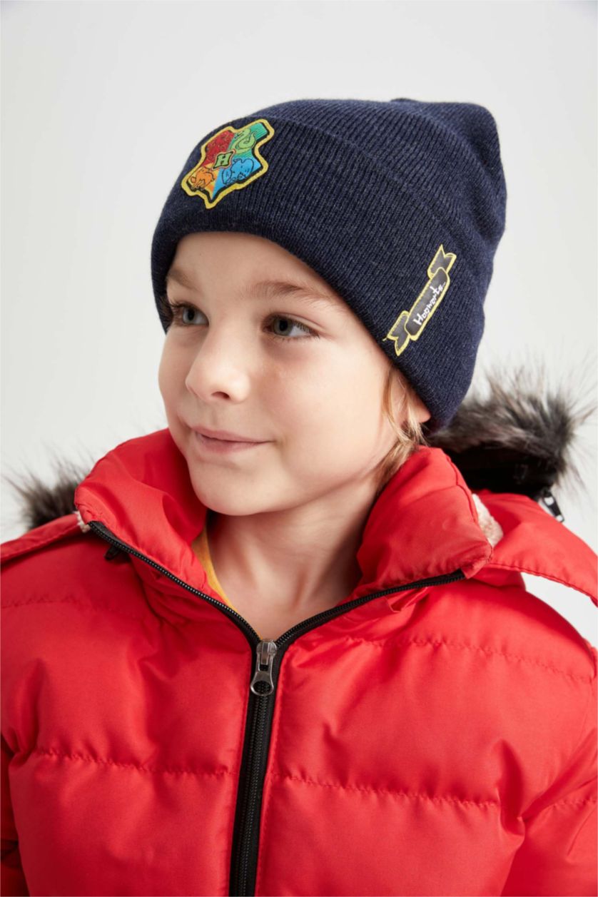 GARÇONS Bleu Bonnet en tricot Harry Potter pour garçon