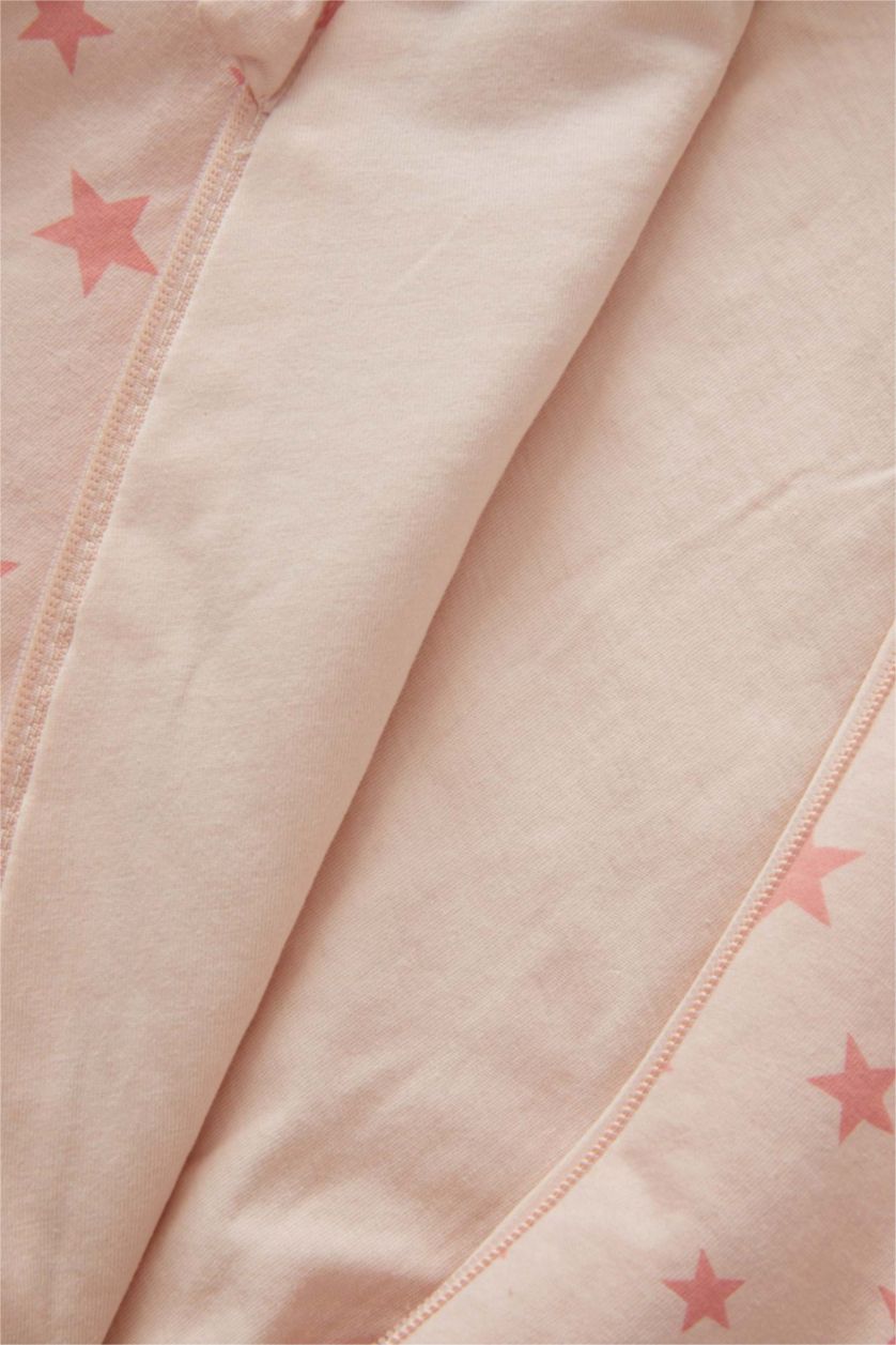 BABY GIRL Pink Baby Girl Crew Neck Sleepsuit