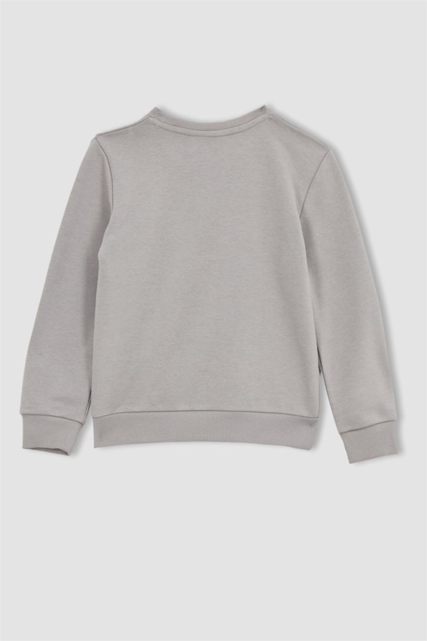Erkek Çocuk - Genç Erkek Gri Erkek Çocuk Batman Sweatshirt Eşofman Altı 2'li Takım