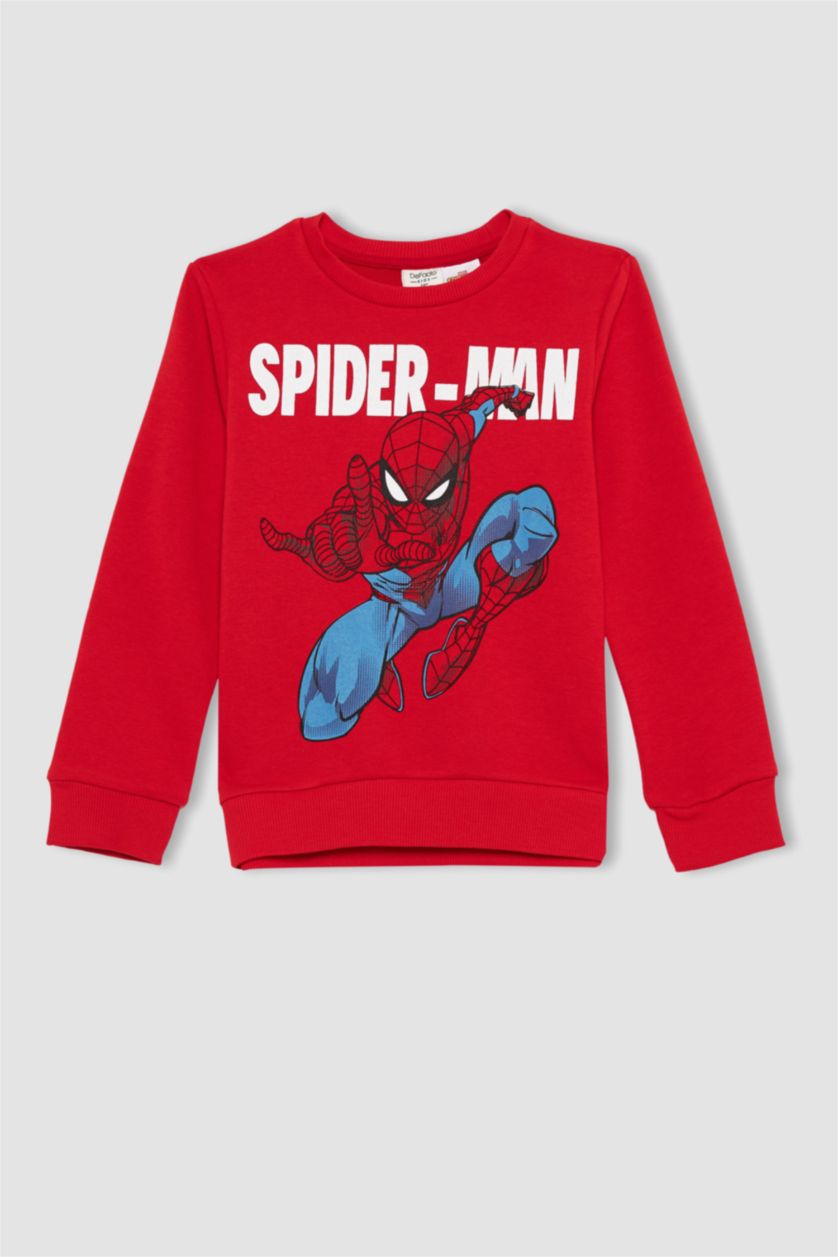 Erkek Çocuk - Genç Erkek Kırmızı Erkek Çocuk Spiderman Uzun Kollu Pijama Takım