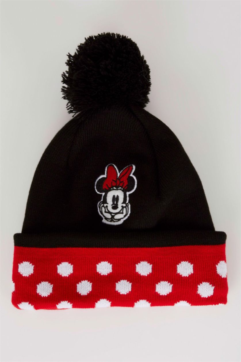 GIRLS & TEENS Black Girl Mickey & Minnie Licensed Beret