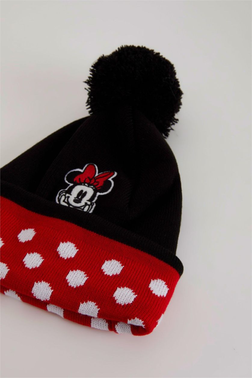 GIRLS & TEENS Black Girl Mickey & Minnie Licensed Beret