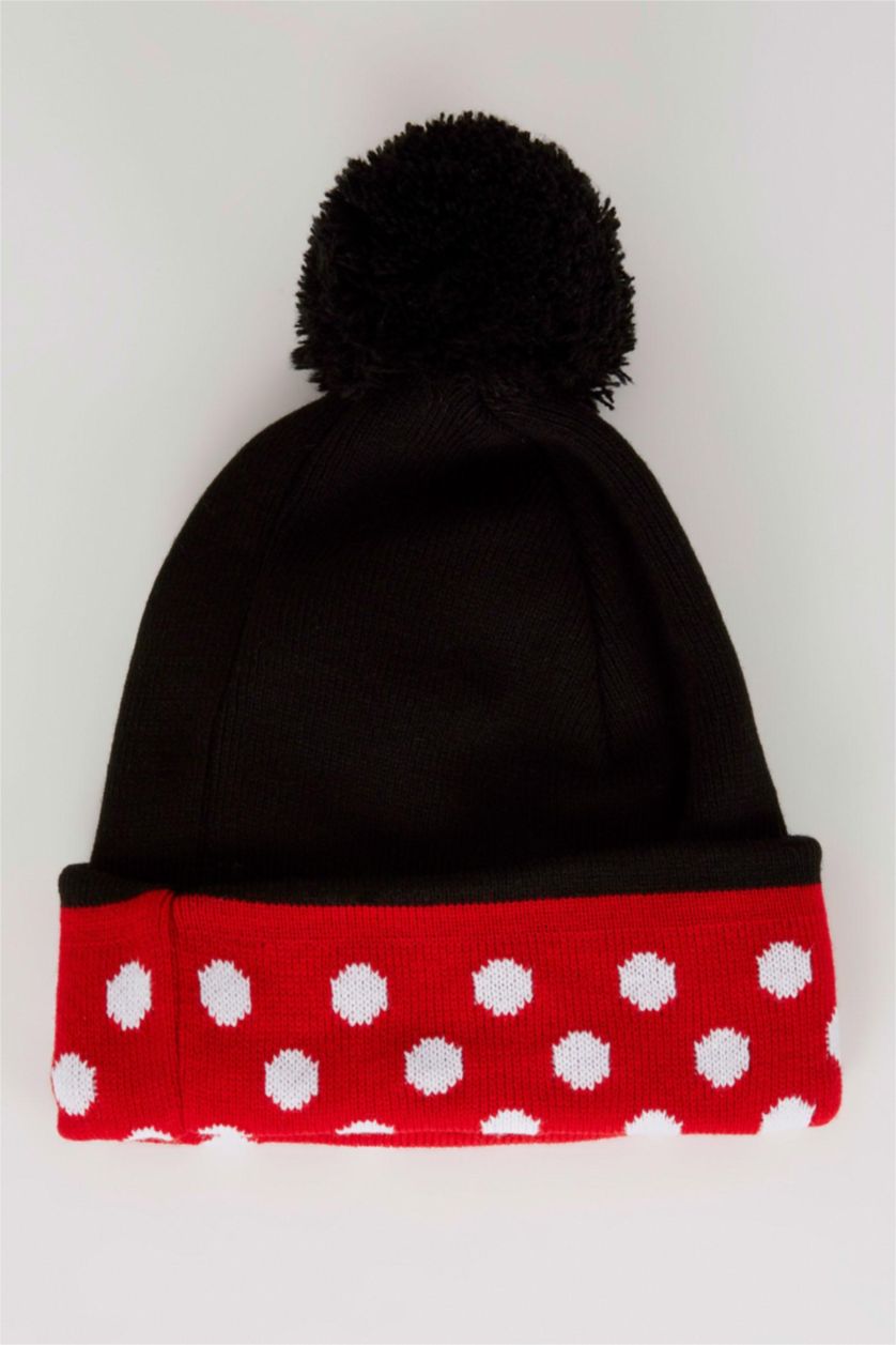 GIRLS & TEENS Black Girl Mickey & Minnie Licensed Beret
