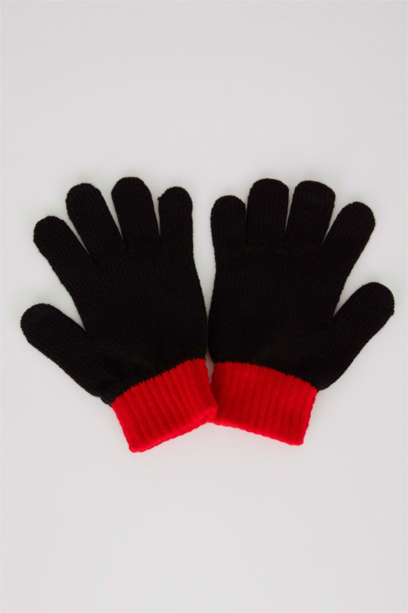 GIRLS & TEENS Black Girl Mickey & Minnie Licensed Gloves