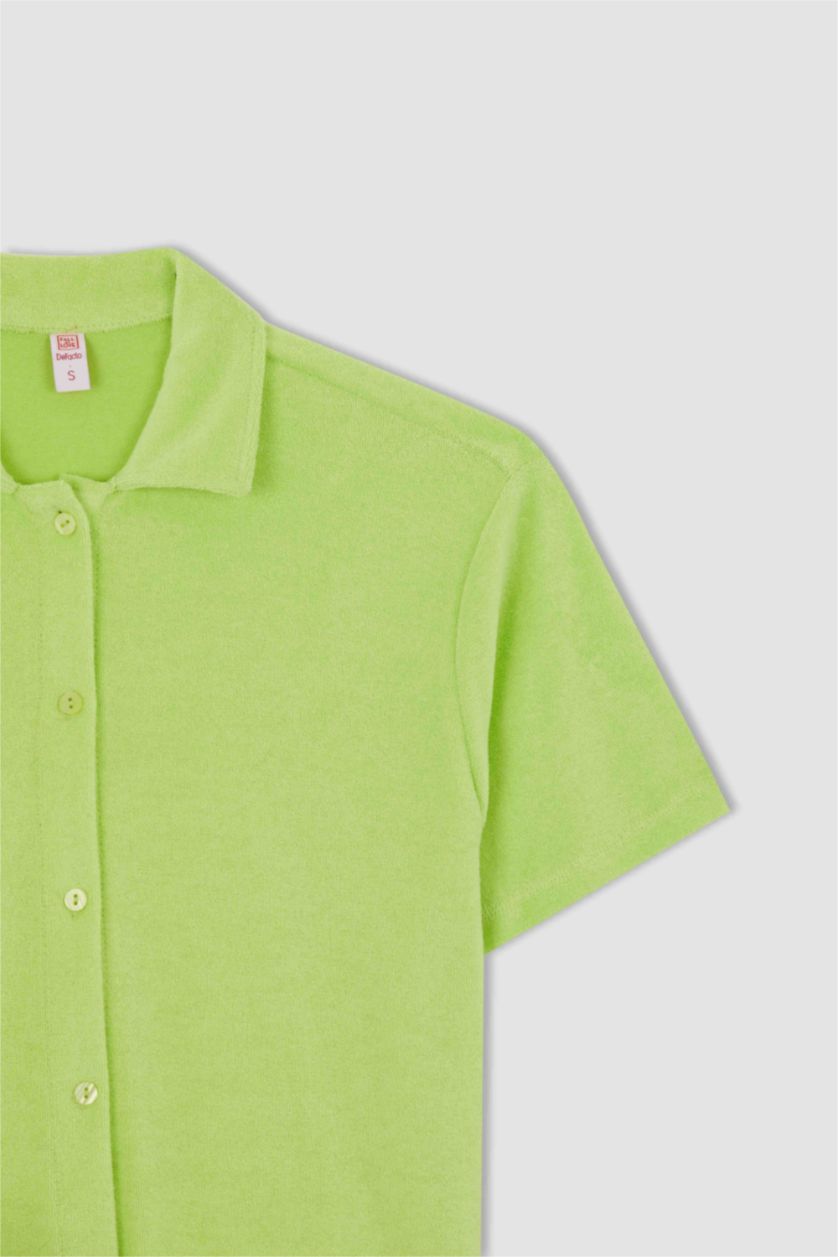 FEMME Vert Ensemble En Tricot Coton