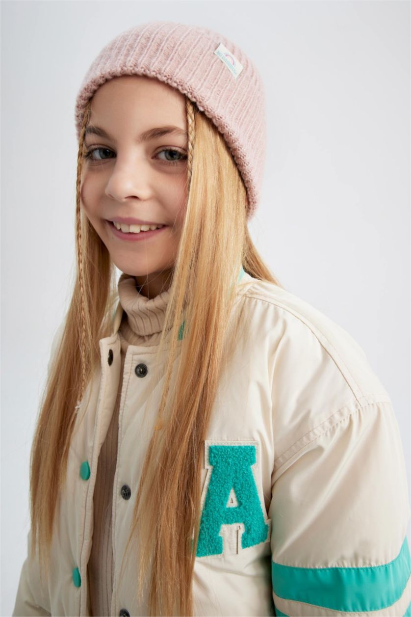 FILLES Rose Clair Bonnet d'hiver Fille