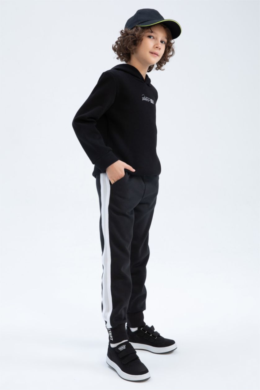 BOYS & TEENS Black Regular Fit Trousers