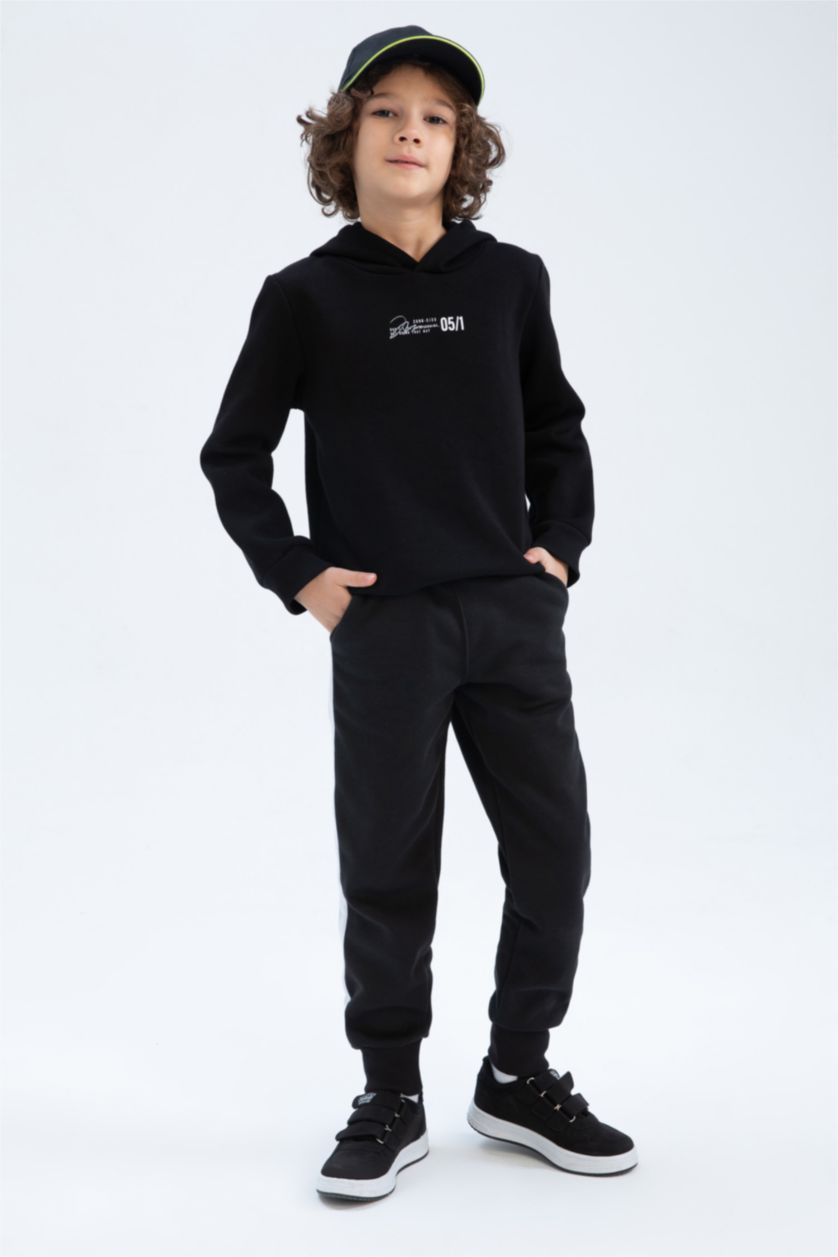 BOYS & TEENS Black Regular Fit Trousers