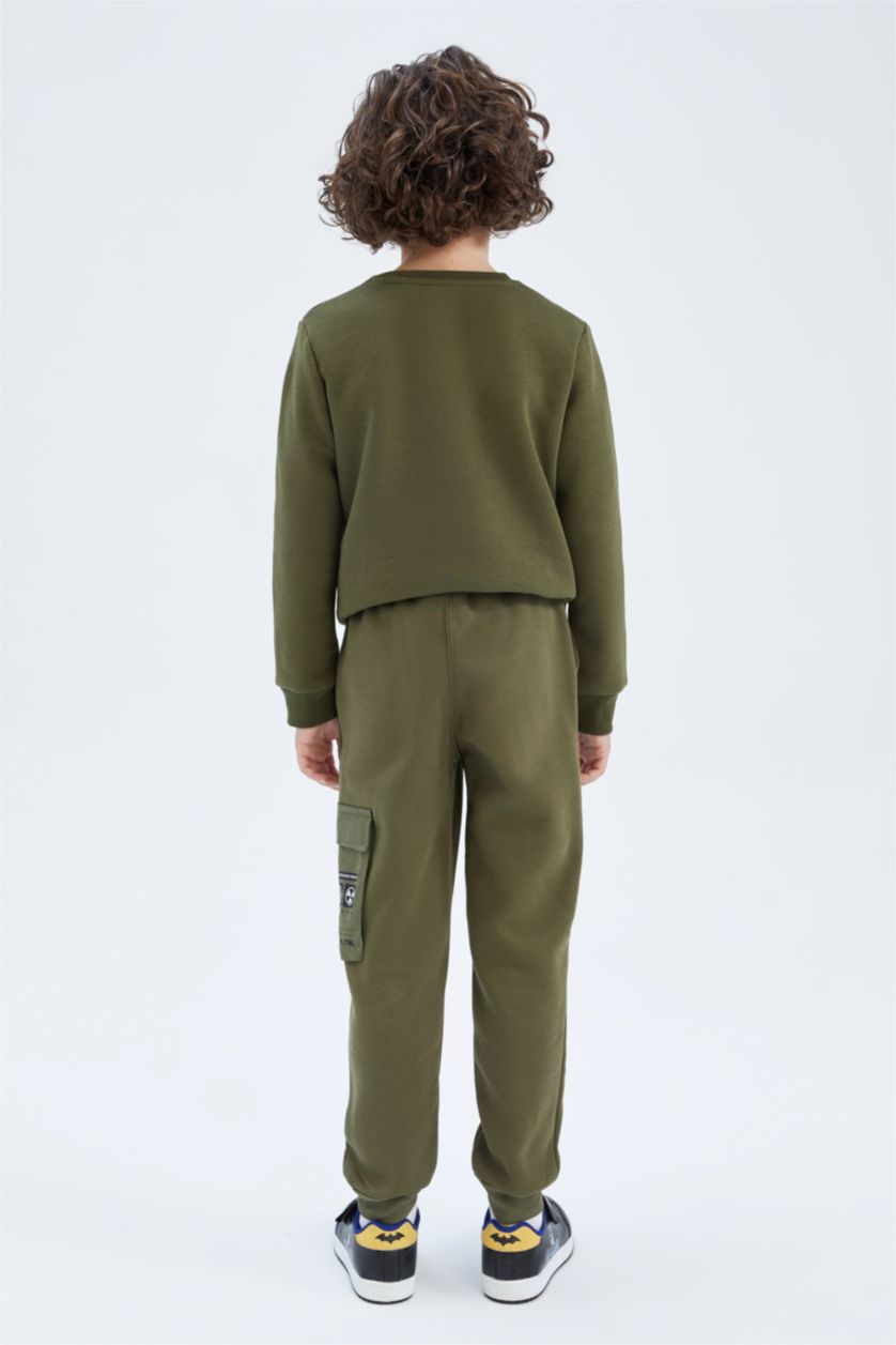 GARÇONS Kaki Pantalon De Survêtement Garçon Regular Fit Avec Poches