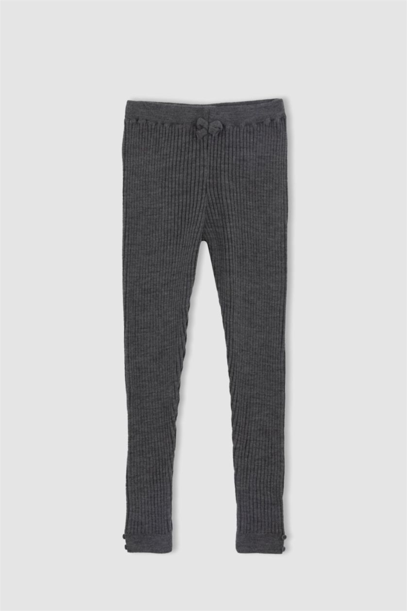 Kız Çocuk - Genç Kız Antrasit Kız Çocuk Uzun Tayt