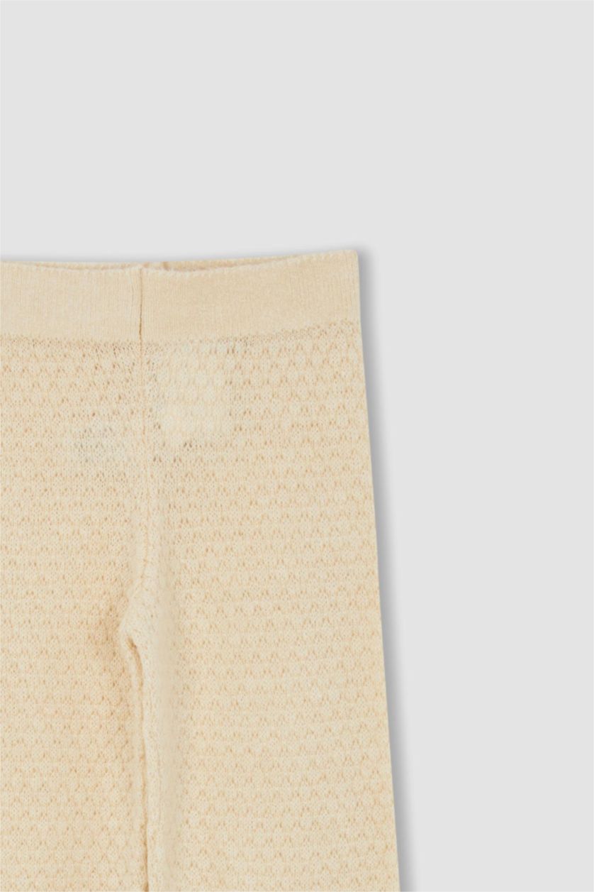 GIRLS & TEENS Ecru Girl Knitwear Leggings