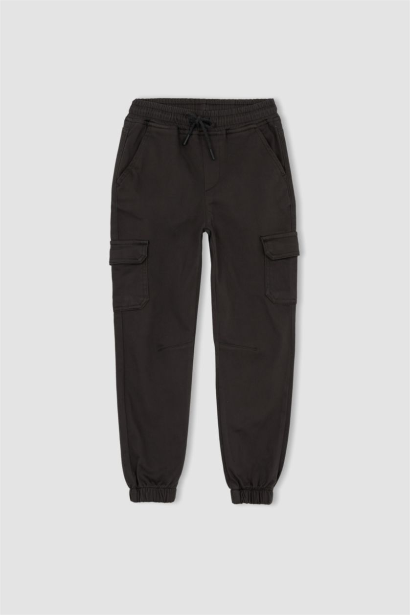 Erkek Çocuk - Genç Erkek Antrasit Erkek Çocuk Kargo Jogger Pantolon