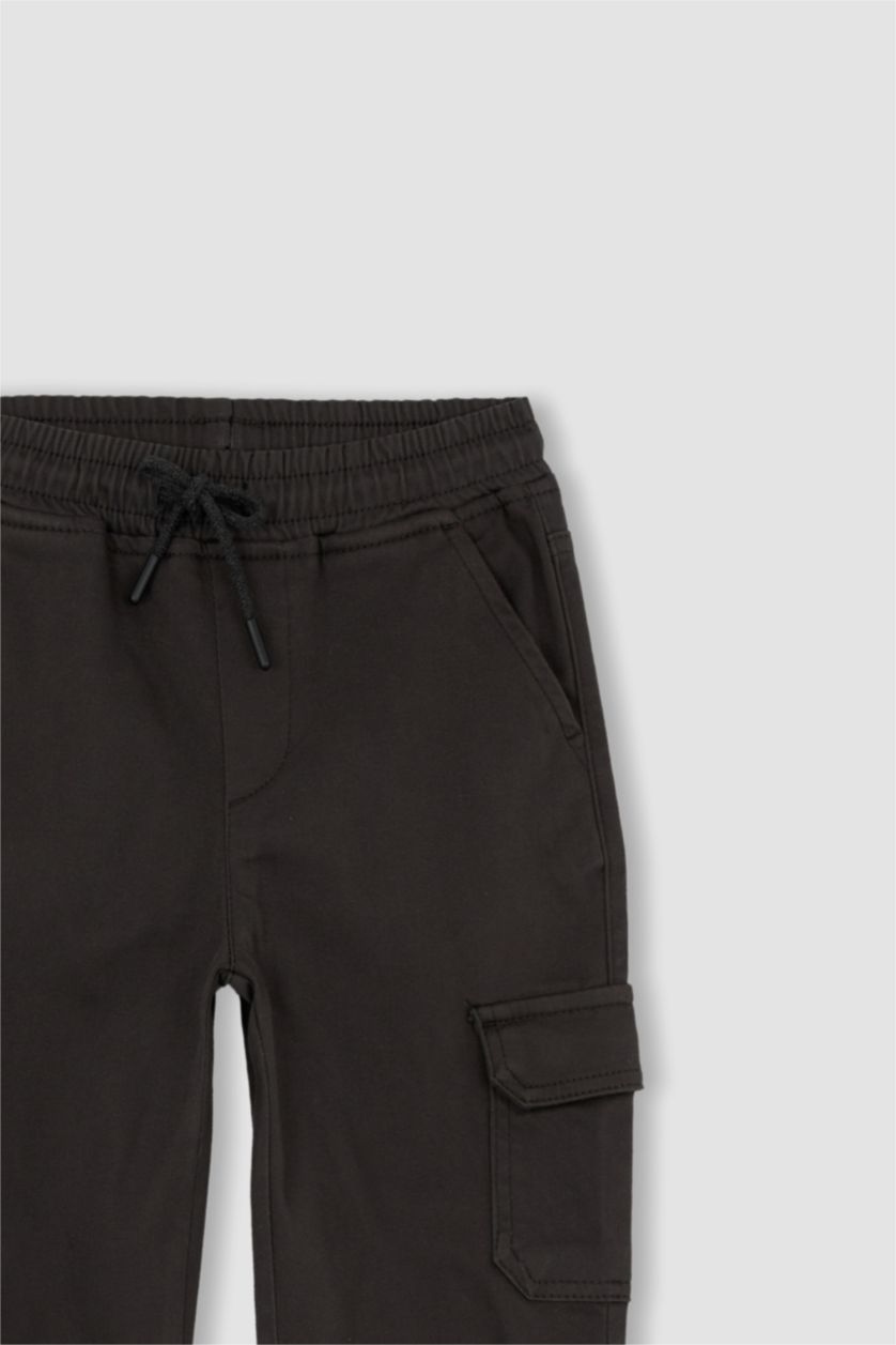 Erkek Çocuk - Genç Erkek Antrasit Erkek Çocuk Kargo Jogger Pantolon