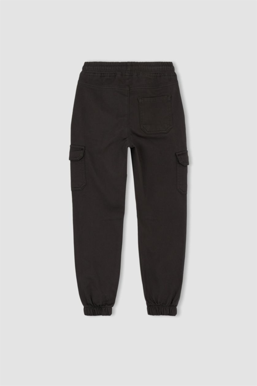 Erkek Çocuk - Genç Erkek Antrasit Erkek Çocuk Kargo Jogger Pantolon