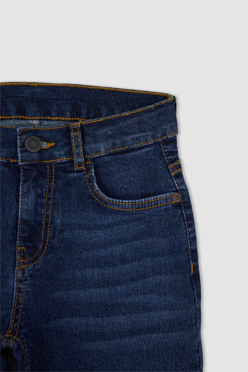 Erkek Çocuk - Genç Erkek Lacivert Erkek Çocuk Jean Okul Pantolonu