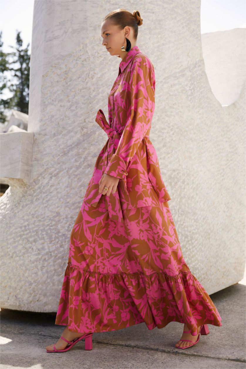 Woman Camel Relax Fit Maxi