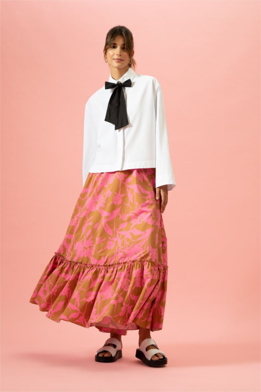 Woman Camel Relax Fit Maxi
