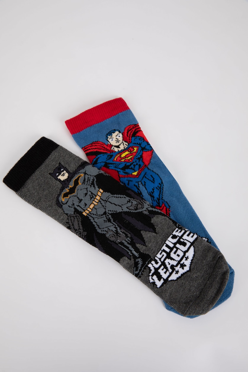GARÇONS Karma Chaussettes Longues Coton 2 Justice League Garçon