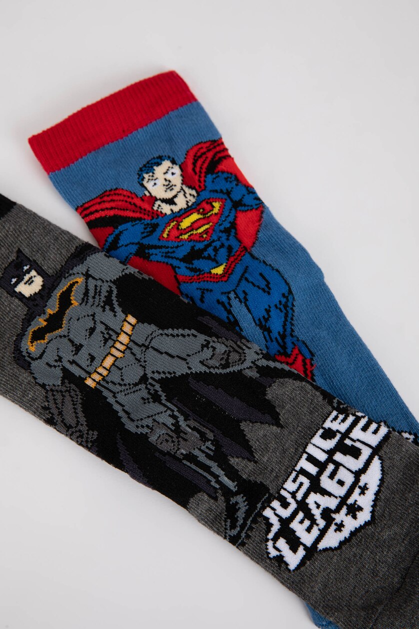 GARÇONS Karma Chaussettes Longues Coton 2 Justice League Garçon