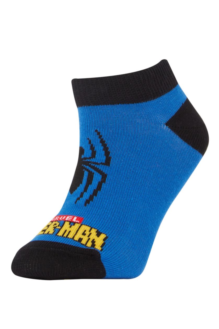 Erkek Çocuk - Genç Erkek Karma Erkek Çocuk Marvel Spiderman Pamuklu 3'lü Patik Çorap