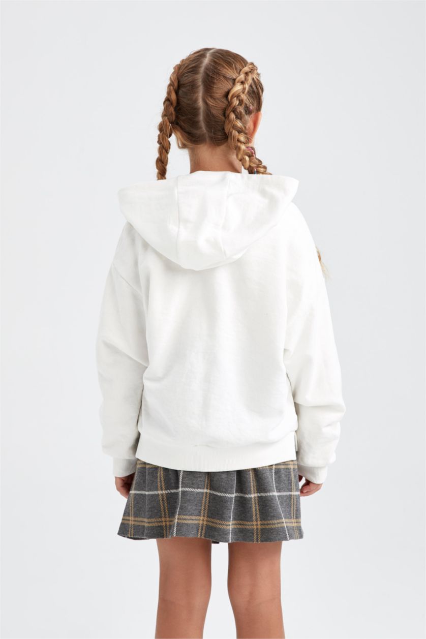 GIRLS & TEENS Beige قماش سميك قصة مريحة