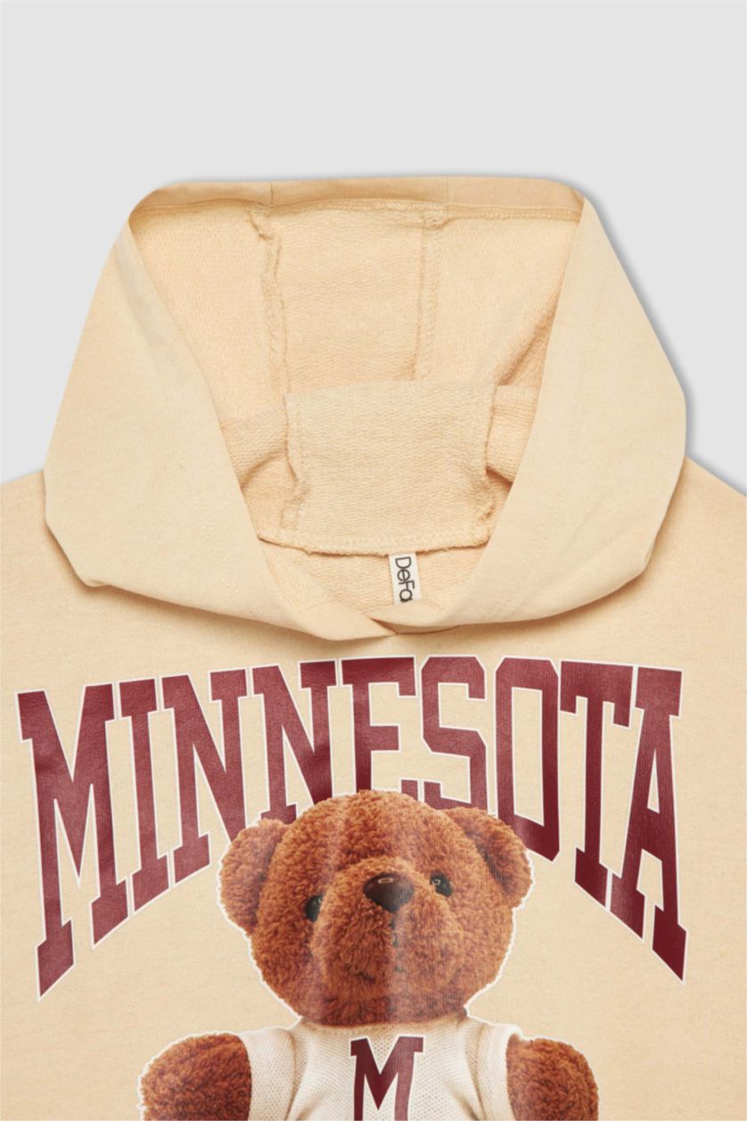 GIRLS & TEENS Beige قماش سميك قصة مريحة