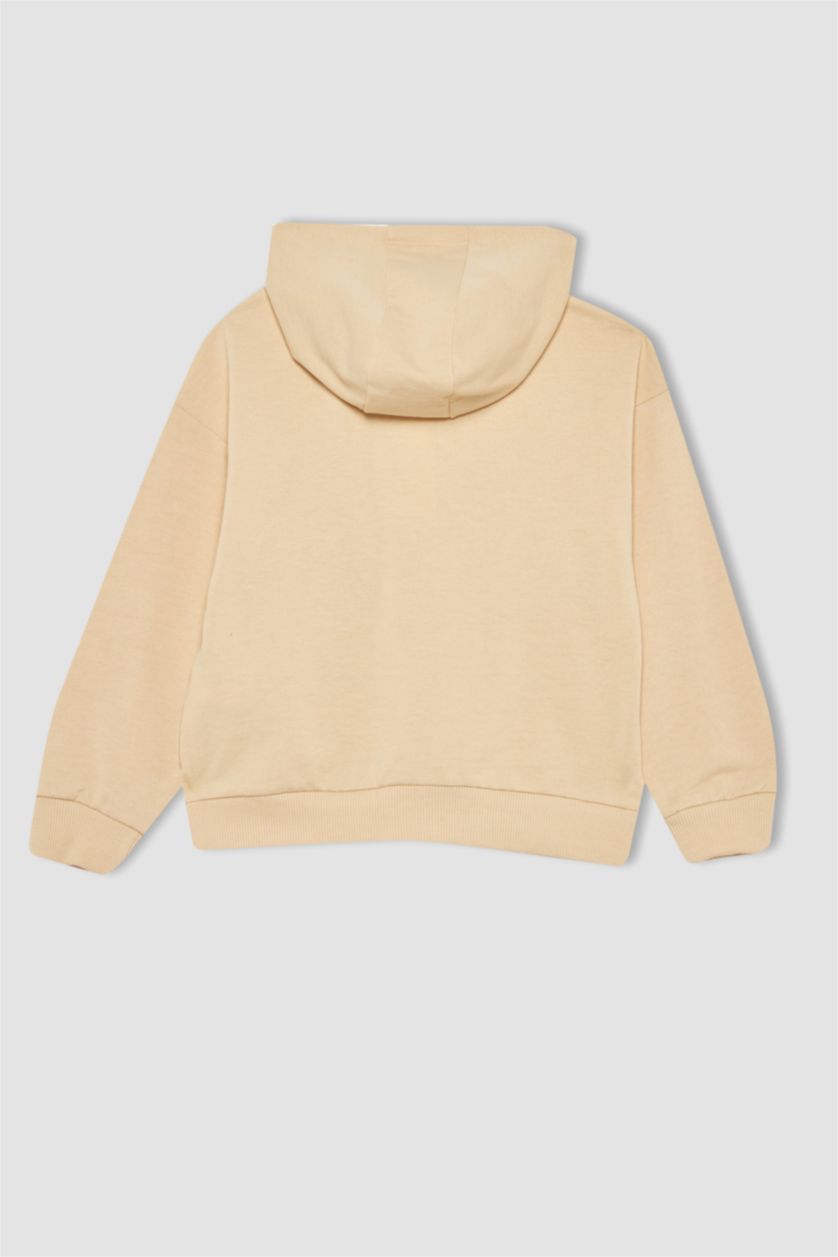 GIRLS & TEENS Beige قماش سميك قصة مريحة