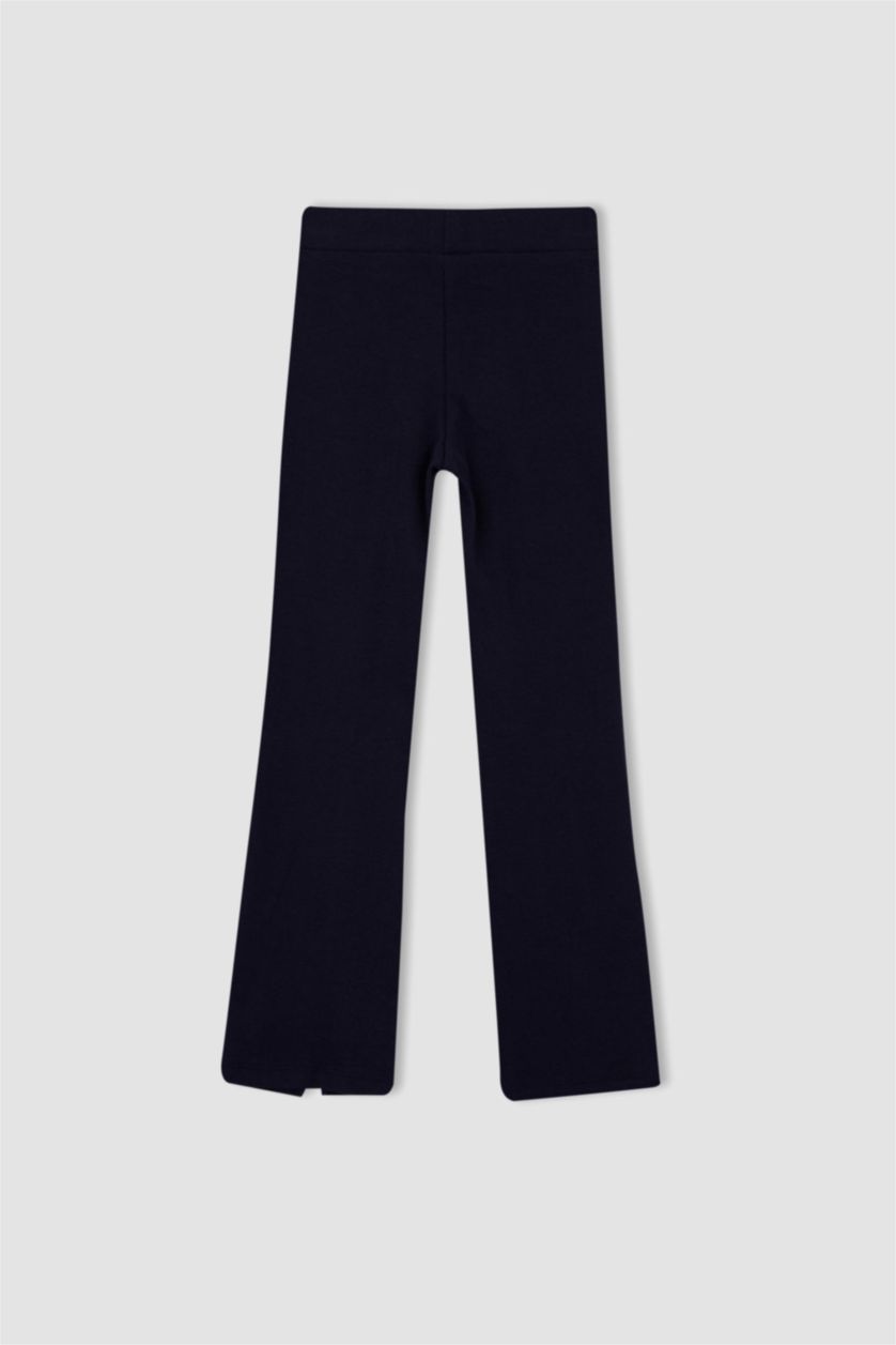 Kız Çocuk - Genç Kız Lacivert Kız Çocuk İspanyol Paça Ribana Eşofman