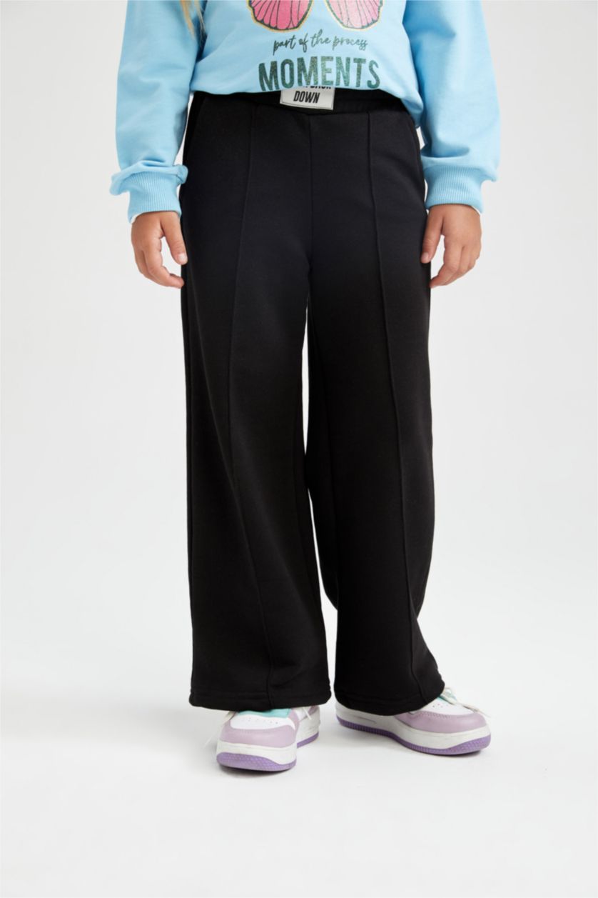Девочки и подростки Черный Штаны свободного кроя для девочек