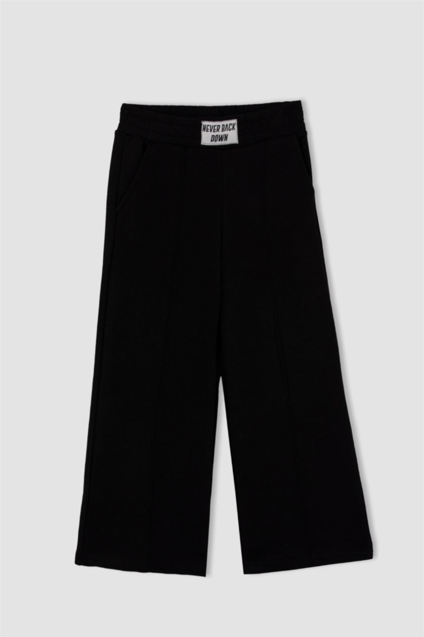 Девочки и подростки Черный Штаны свободного кроя для девочек