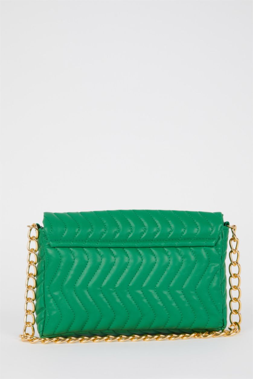 Kadın Yeşil Kadın Suni Deri Zincir Askılı Omuz Çantası