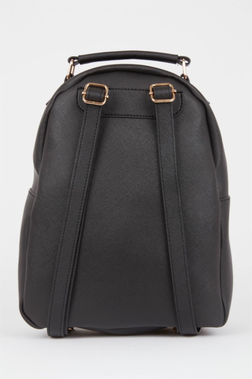 FEMME Noir Sac à dos en similicuir pour femme