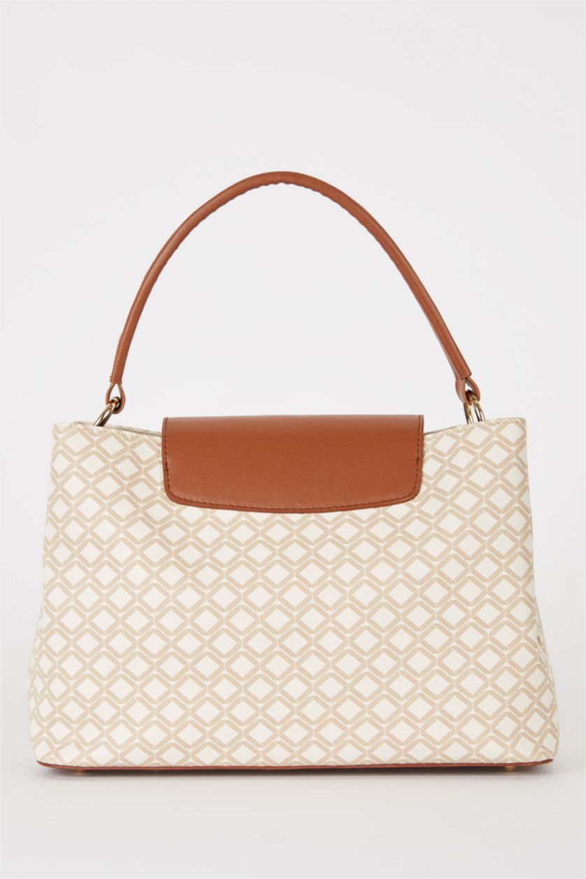 Kadın Bej Suni Deri El Çantası