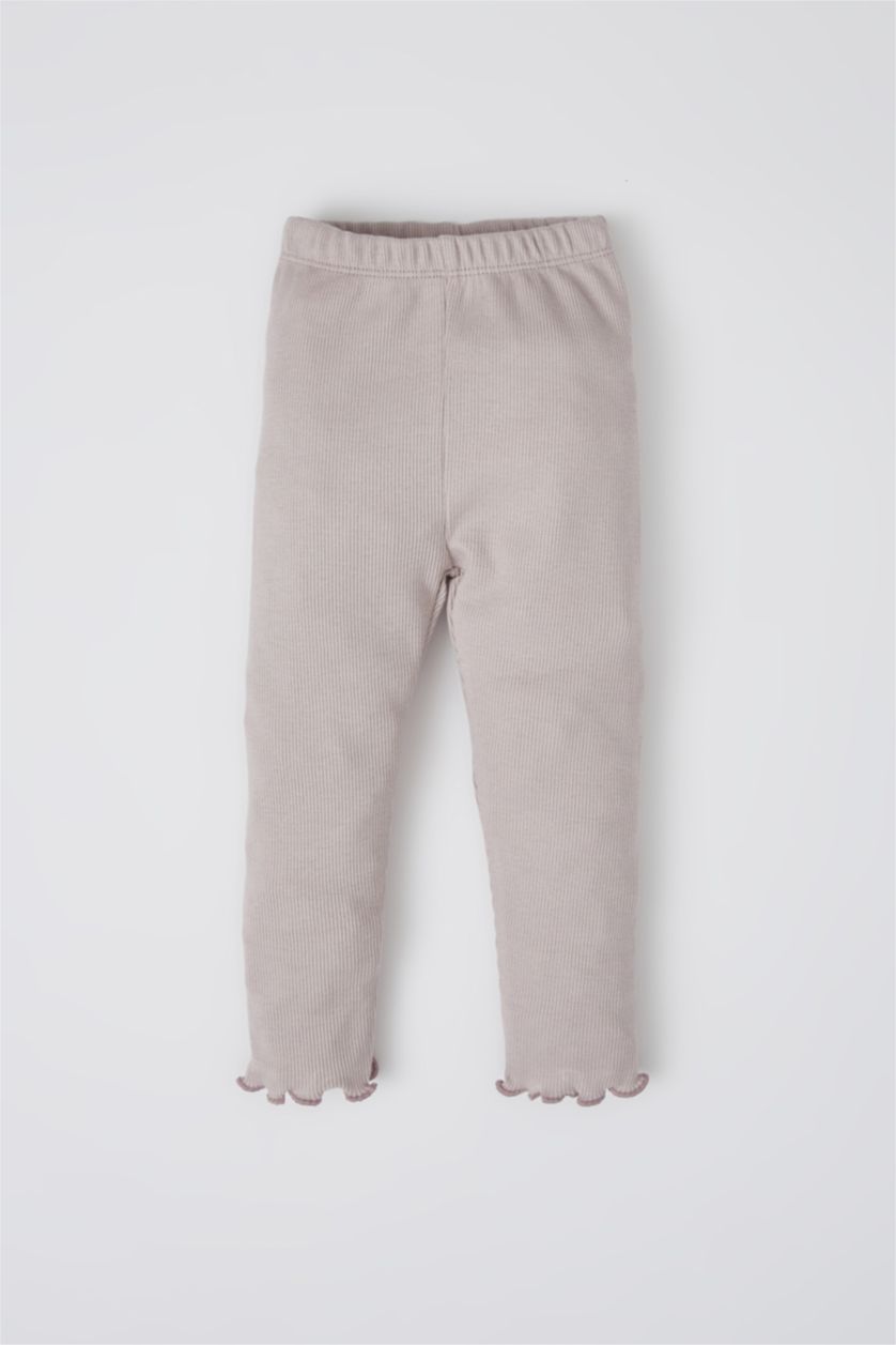 BÉBÉ FILLE Violet Ensemble t-shirt legging camisole côtelé à manches longues imprimé fleuri bébé fille