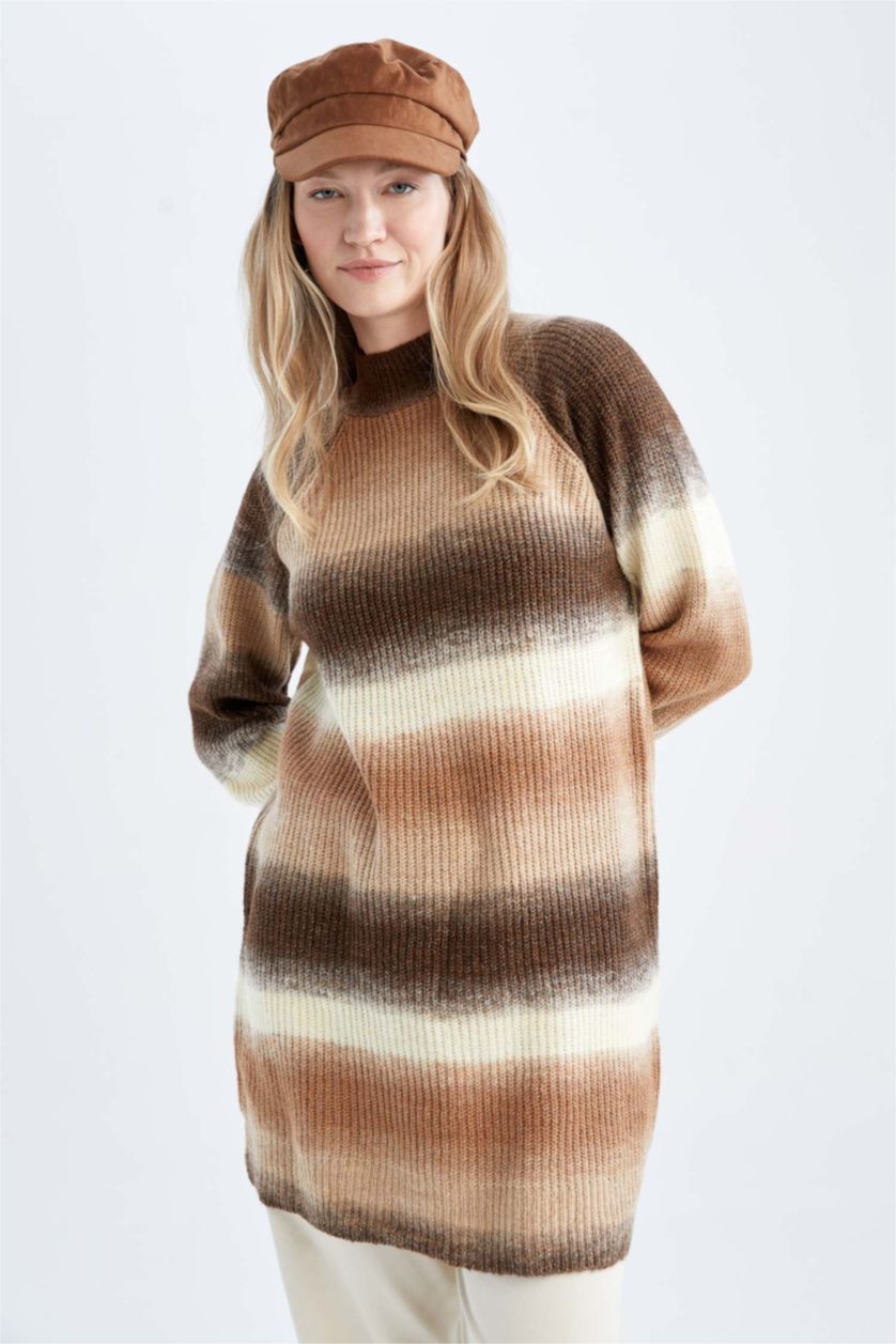 WOMAN Brown Regular Fit Tunic