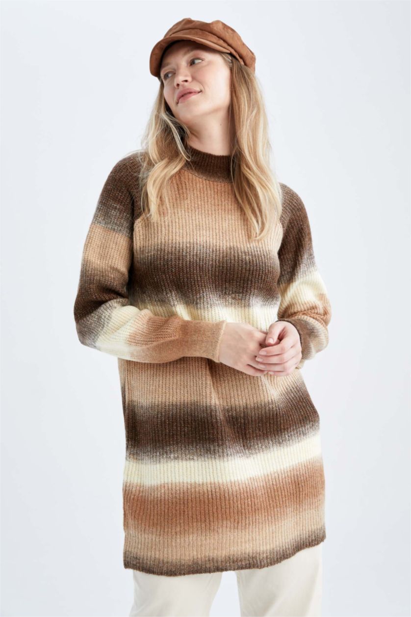 WOMAN Brown Regular Fit Tunic