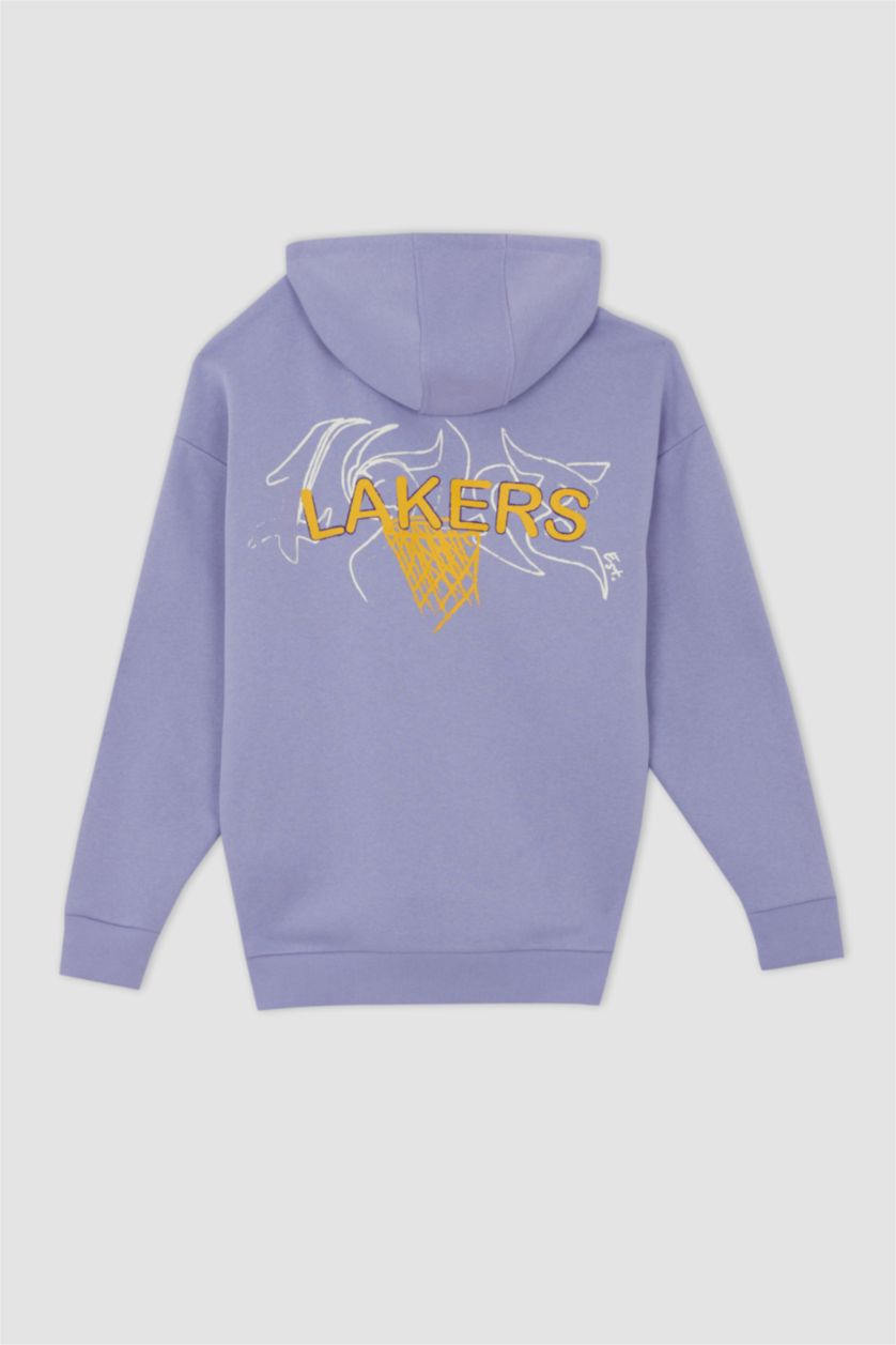 HOMME Violet Sweat- Shirt Coupe Oversize NBA À capuche Memphis Grizzlies
