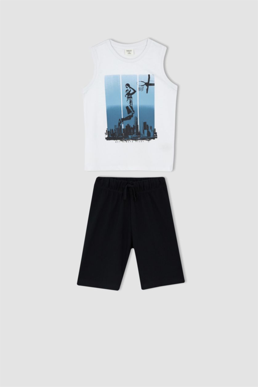 GARÇONS Blanc Ensemble En Tricot Sans Manches 2 Garçon