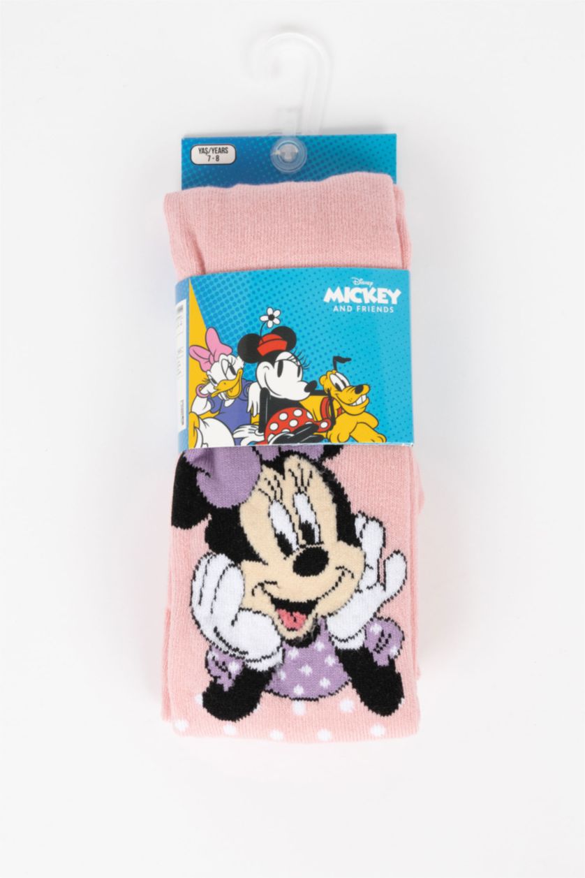 GIRLS & TEENS Pink Girls Disney Mickey & Minnie Cotton Pantyhose