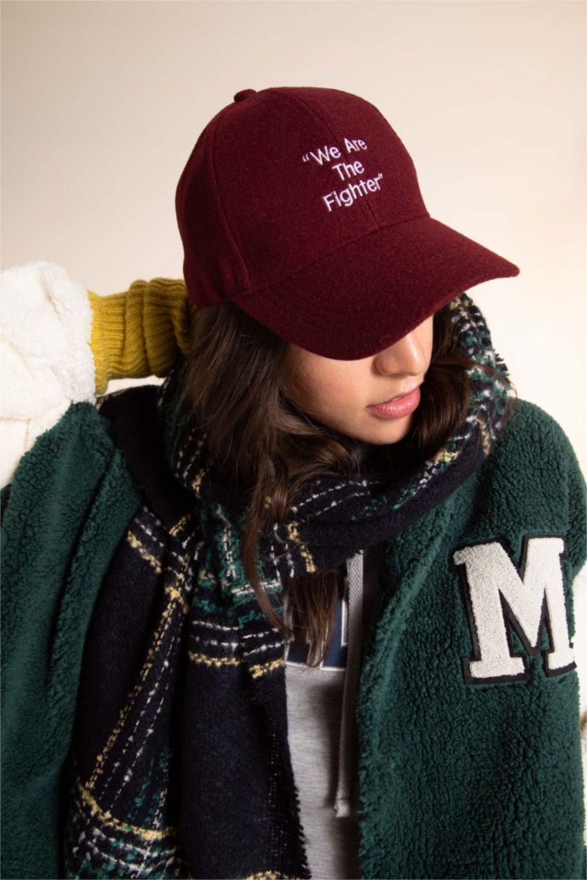 FEMME Bordeaux Chapeau Femme