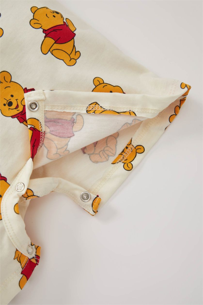 BABY BOY Sand Regular Fit Crew Neck Winnie The Pooh Licensed Jumpsuit