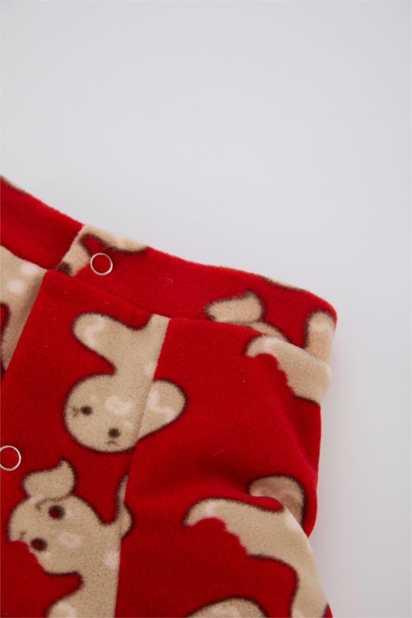 نساء أحمر سويت شيرت بقصة عادية بياقة مستديرة بأكمام قصيرة