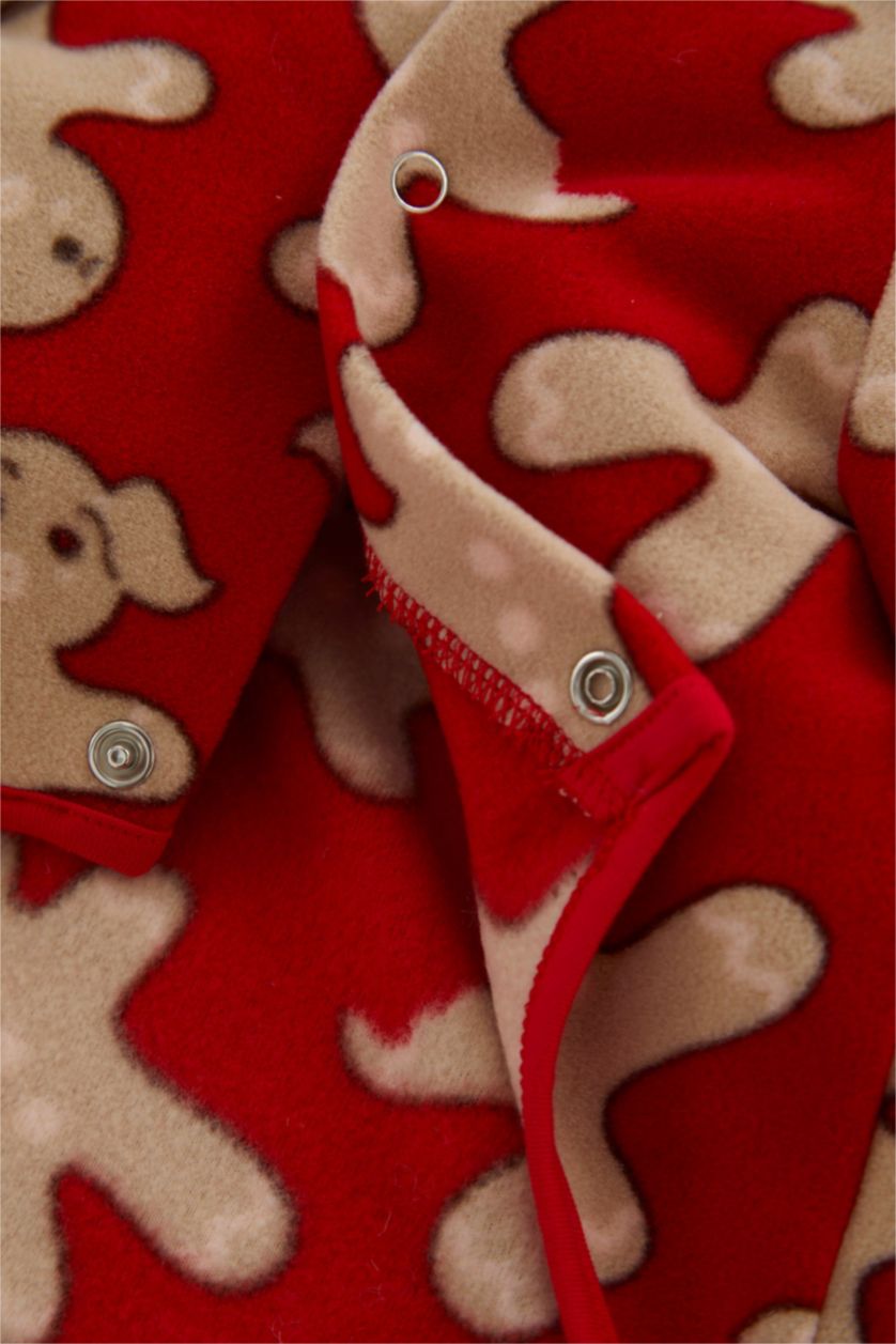 نساء أحمر سويت شيرت بقصة عادية بياقة مستديرة بأكمام قصيرة