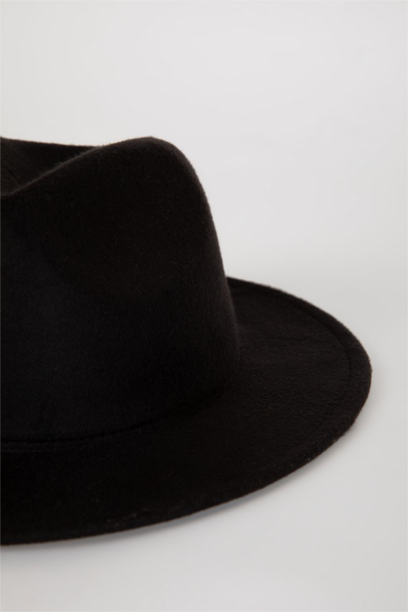 FEMME Noir Chapeau Fedora Femme