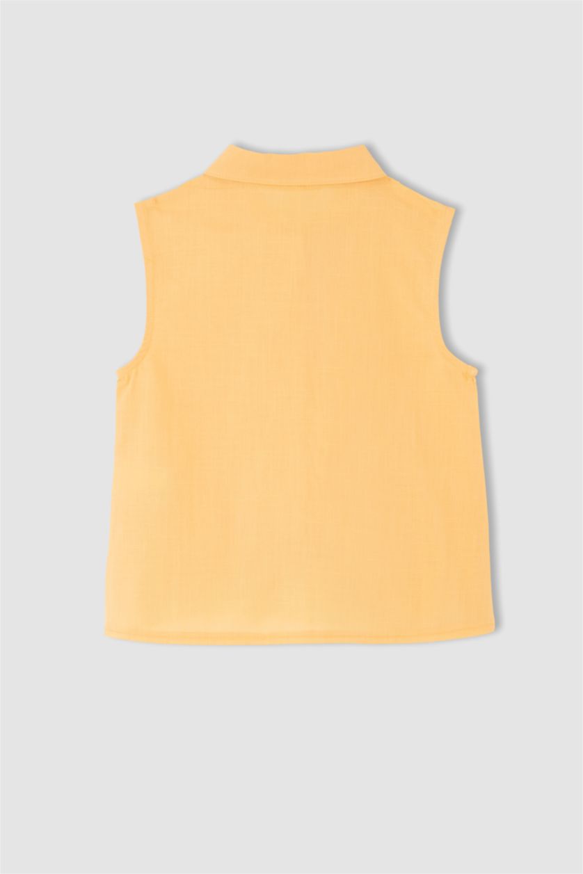 GIRLS & TEENS Salmon Regular Fit Short Sleeve Shirt