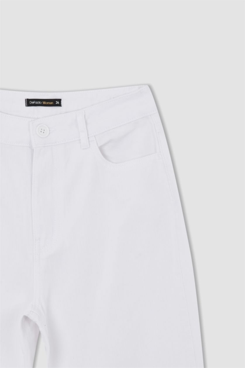 Kadın Kırık Beyaz Straıght Fıt Pantolon